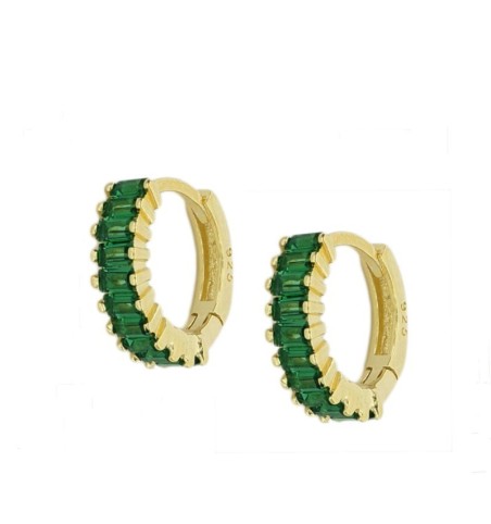 PENDIENTES MABEL GREEN  GOLD | Bymarta.es