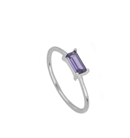RING ALIDA LILAC SILVER | Bymarta.es