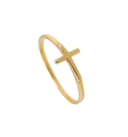 ANILLO CROSS GOLD | Bymarta.es