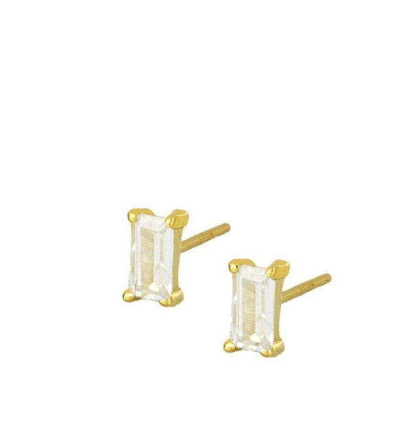 EARRING NORA WHITE SILVER | Bymarta.es
