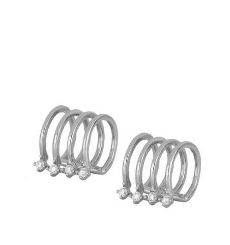 EAR CUFF MAJESTIC  LILAC SILVER | Bymarta.es