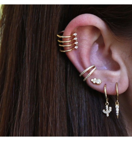EAR CUFF MAJESTIC GOLD | Bymarta.es