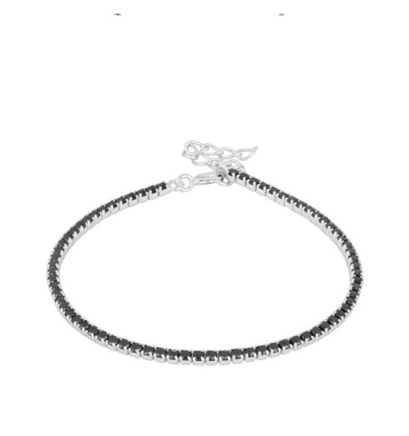 PULSERA RIVIERE BLACK SILVER | Bymarta.es