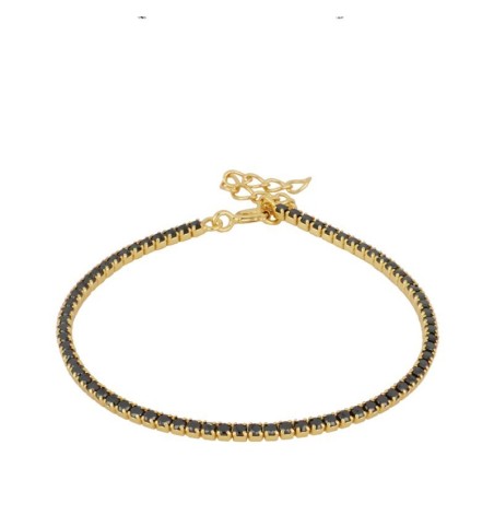 PULSERA RIVIERE BLACK GOLD | Bymarta.es