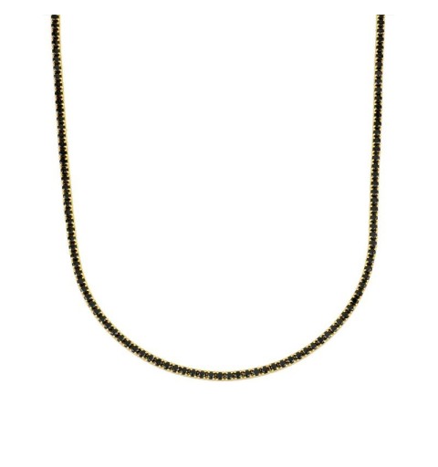 NECKLACE RIVIERA BLACK GOLD | Bymarta.es 2
