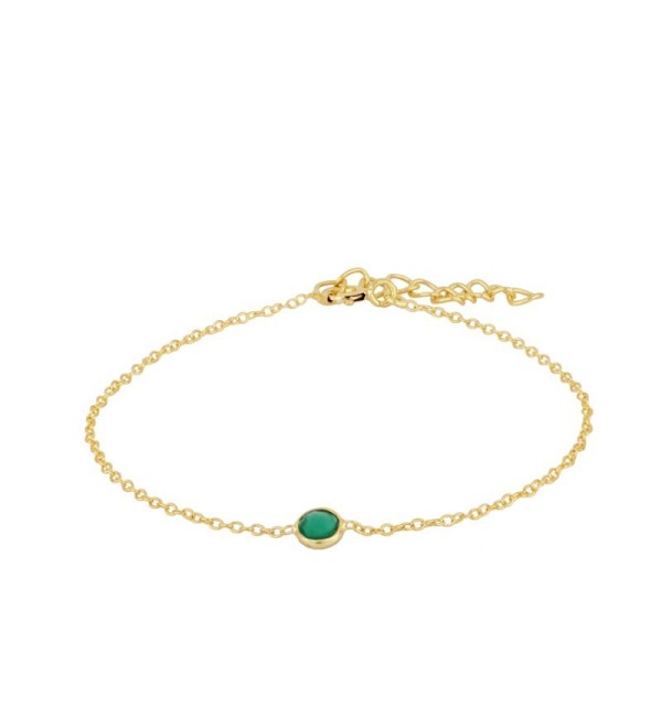 PULSERA SIRAH GREEN GOLD | Bymarta.es