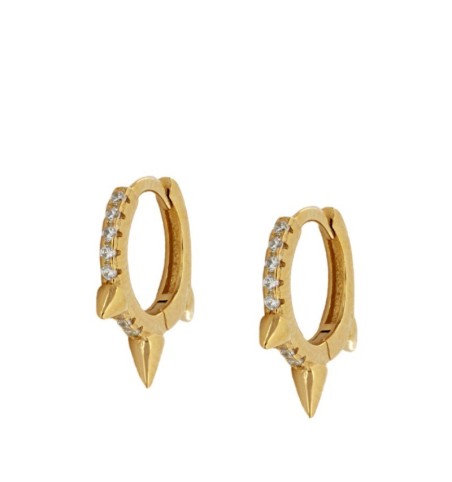 PENDIENTE AGNES GOLD | Bymarta.es