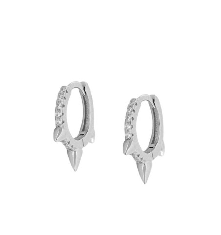 PENDIENTE AGNES SILVER | Bymarta.es