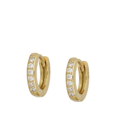 EARRING BLANCA GOLD | Bymarta.es