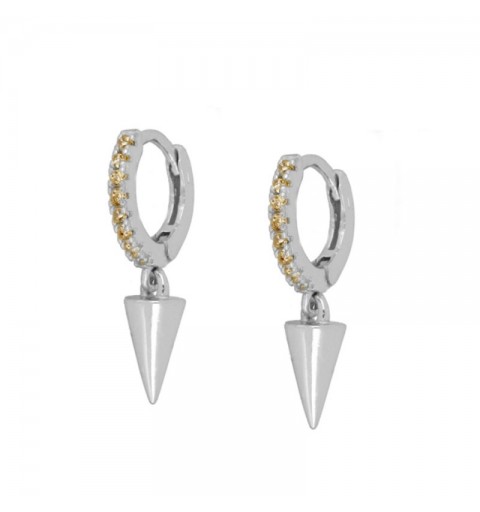 CONE CHAMPAGNE HOOPS SILVER