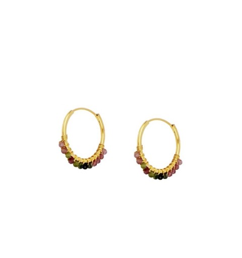 EARRING NÍCEA HOOPS GOLD | Bymarta.es 2