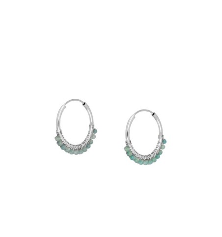 EARRING NÍOBE HOOPS SILVER | Bymarta.es