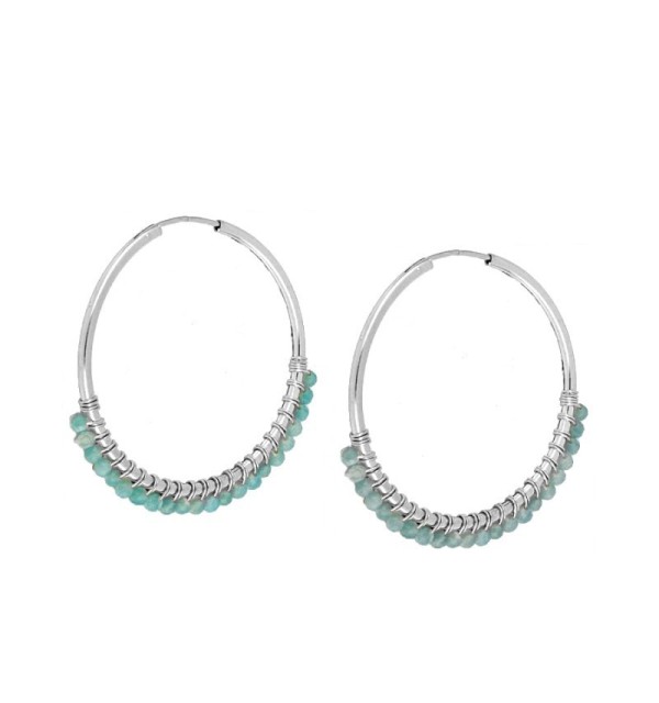PENDIENTES NÍOBE HOOPS SILVER | Bymarta.es