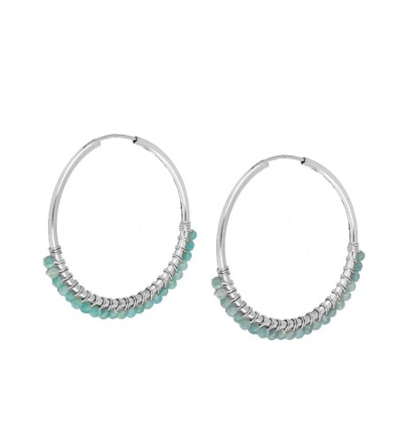 PENDIENTES NÍOBE HOOPS SILVER | Bymarta.es
