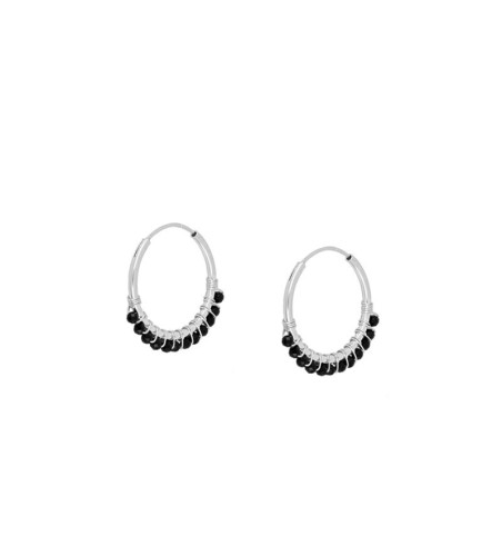 PENDIENTES GLORIA HOOPS SILVER | Bymarta.es