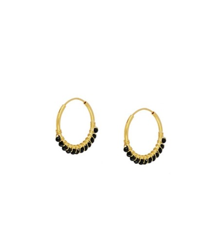 PENDIENTES GLORIA HOOPS GOLD | Bymarta.es