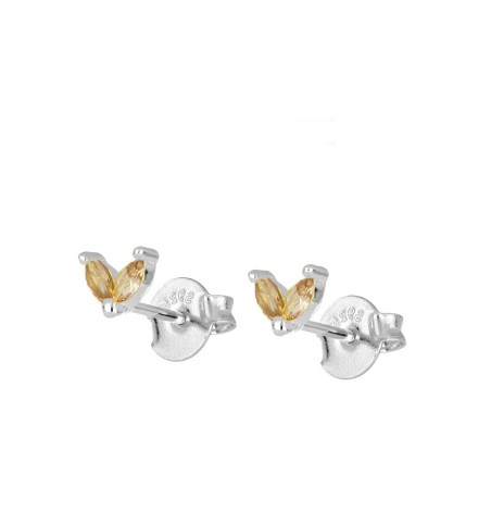 EARRING CELIA CHAMPAGNE SILVER | Bymarta.es