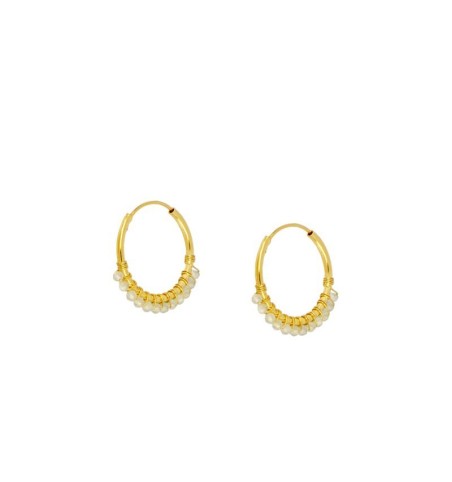 PENDIENTES BINI HOOPS GOLD | Bymarta.es