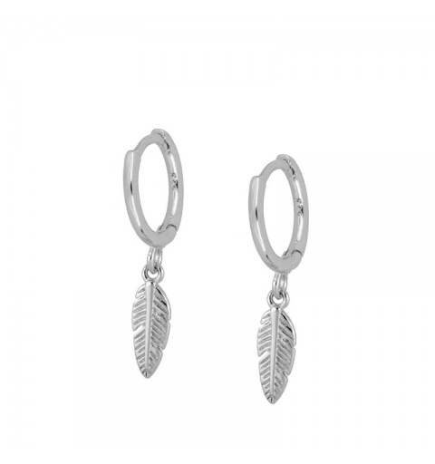 FEATHER HOOPS SILVER