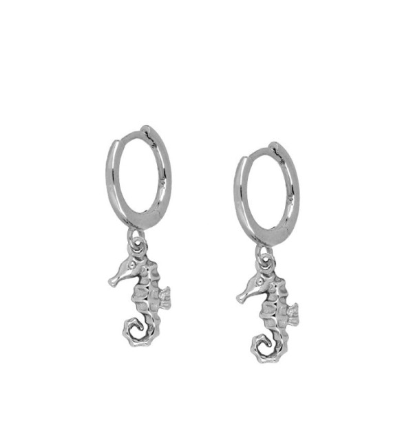 EARRING DENISE HOOPS SILVER | Bymarta.es