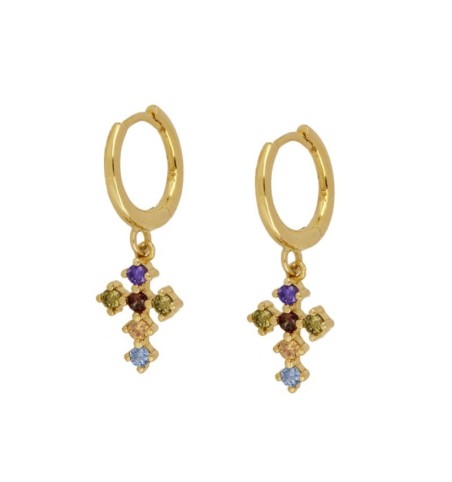EARRING RAJAB HOOPS GOLD | Bymarta.es