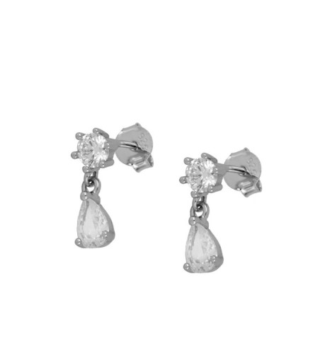 PENDIENTES NANSHE MINIS SILVER | Bymarta.es