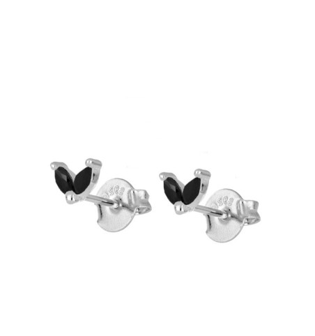 EARRING CELIA BLACK SILVER | Bymarta.es