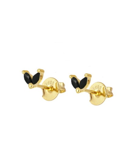 PENDIENTES CELIA BLACK MINIS GOLD | Bymarta.es
