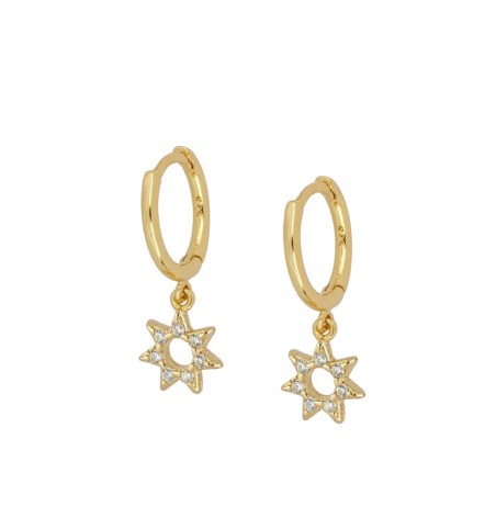 EARRING ELIA HOOPS GOLD | Bymarta.es