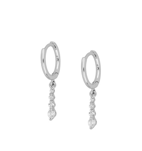 EARRING CLÍO HOOPS SILVER | Bymarta.es