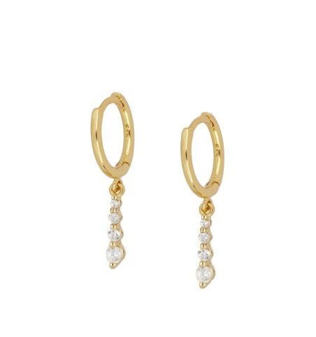 EARRING CLÍO HOOPS GOLD | Bymarta.es