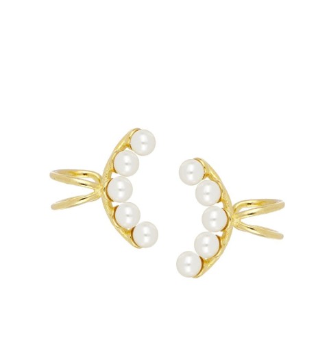 EARU CUFF ARIEL GOLD | Bymarta.es 2