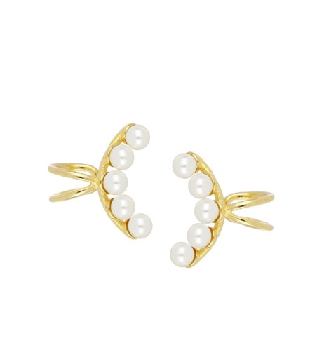 EARU CUFF ARIEL GOLD | Bymarta.es