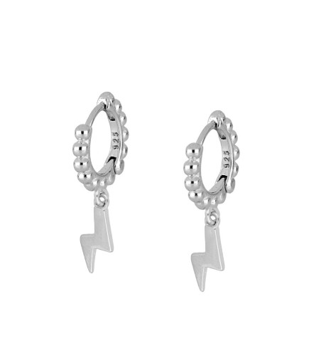 PENDIENTES FULMIN HOOPS SILVER | Bymarta.es