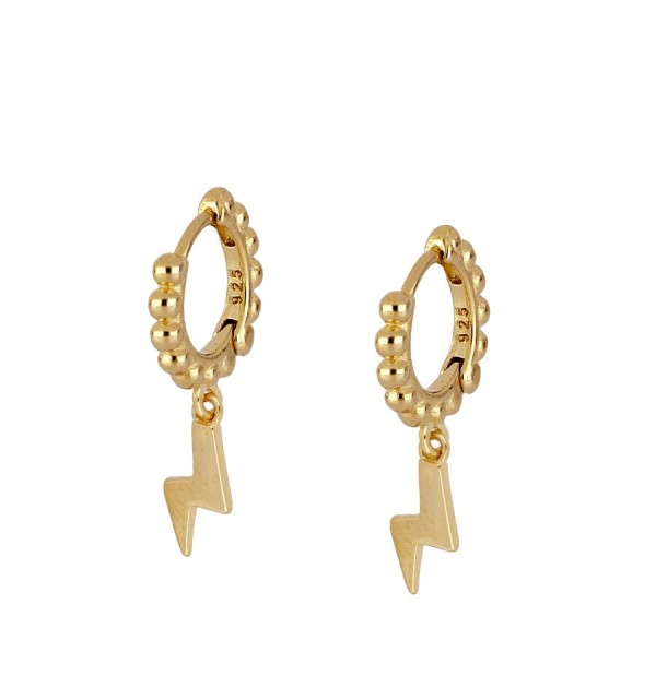 EARRING FULMIN HOOPS GOLD | Bymarta.es
