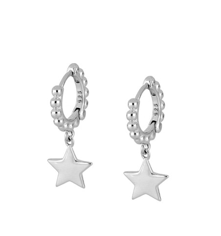 PENDIENTES ALHENA HOOPS SILVER | Bymarta.es