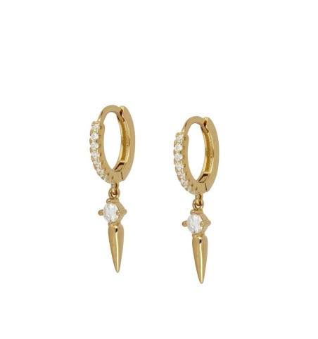 EARRING NAYELI HOOPS GOLD | Bymarta.es