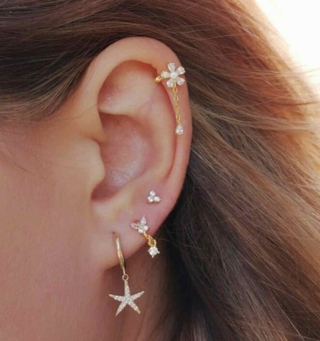 PENDIENTES JENNY HOOPS GOLD | Bymarta.es