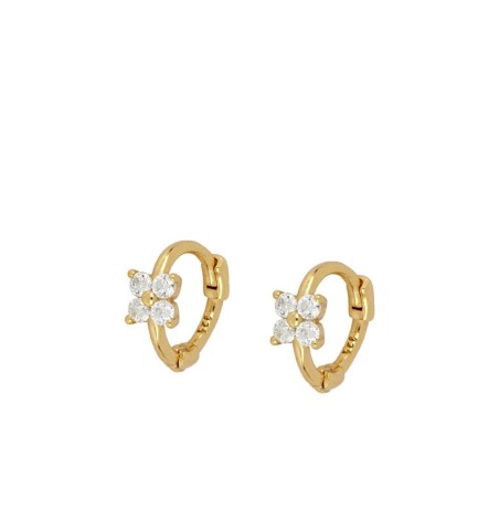 PENDIENTES ADA HOOPS GOLD | Bymarta.es