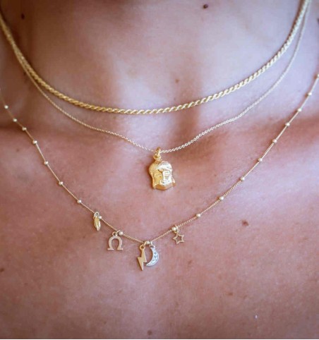 NECKLACE ROMINA GOLD | Bymarta.es