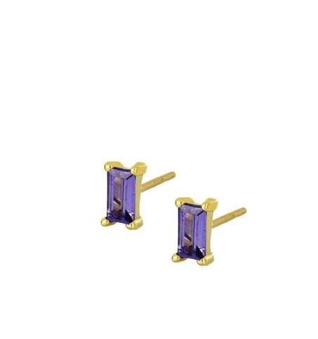 EARRING NORA LILAC SILVER | Bymarta.es