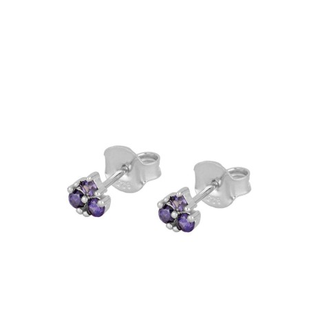 EARRING FIONA LILAC SILVER | Bymarta.es
