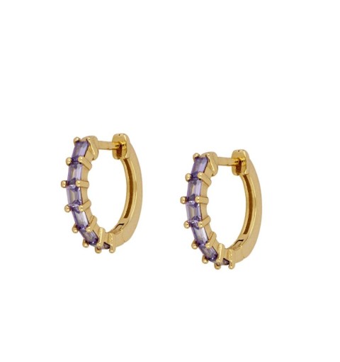 EARRING INÉS LILAC GOLD | Bymarta.es 2