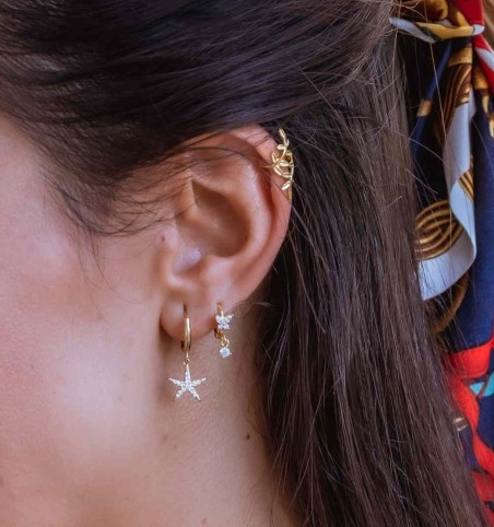 PENDIENTES JENNY HOOPS GOLD | Bymarta.es