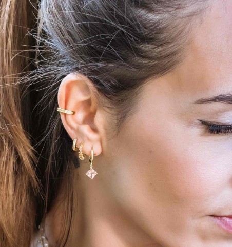 EAR CUFF DIANA CHAMPAGNE GOLD | Bymarta.es