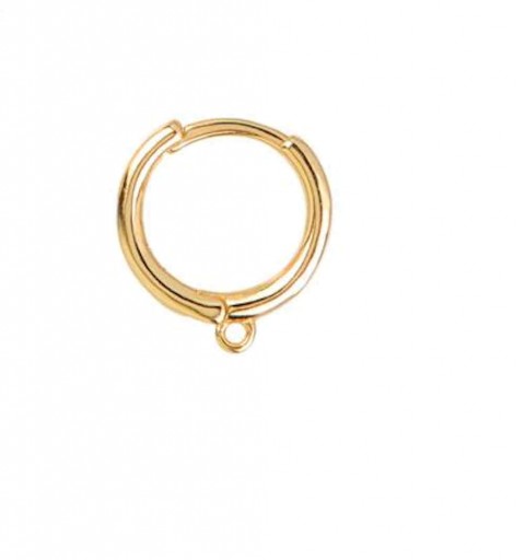 SIMPLE WITH HOOPS GOLD