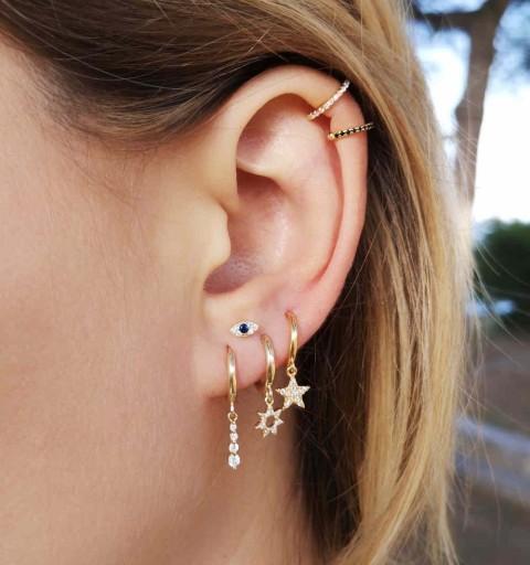 EARRING ELIA HOOPS GOLD | Bymarta.es 2
