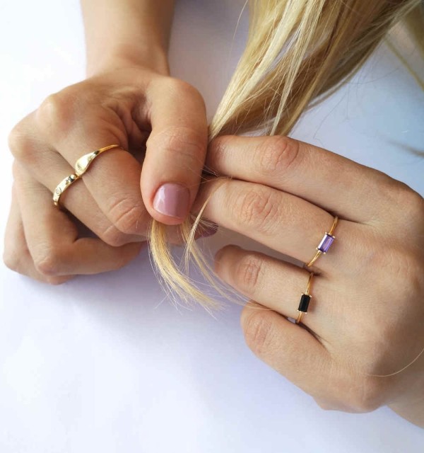 RING ALIDA LILAC GOLD | Bymarta.es