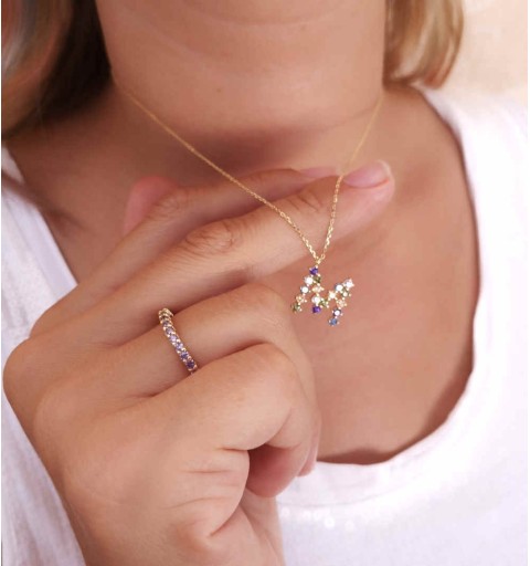 COLLAR LETRAS GOLD | Bymarta.es