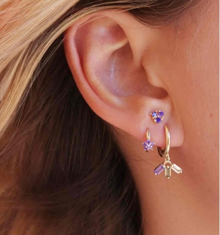 EARRING MEREDITH HOOPS GOLD | Bymarta.es